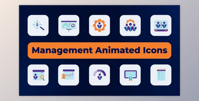 Management Animated Icons (Videohive 51519097) - AE Project
