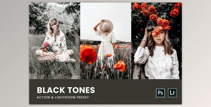 Black Tones Photoshop Action & Lightroom Presets by nmc2010