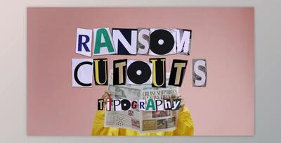Ransom Cutouts Typeface (Videohive 46427067) - AE Project