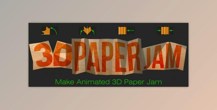 Aescript 3D Paper Jam v1.2.1 (WIN, MAC)