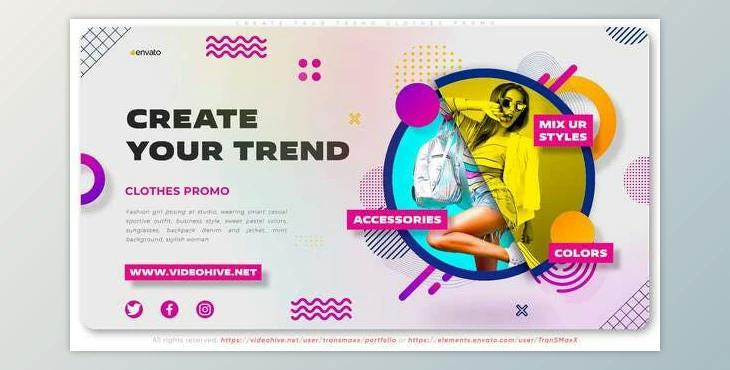 Create Your Trend Clothes Promo (VideoHive 35344272) - AE Project