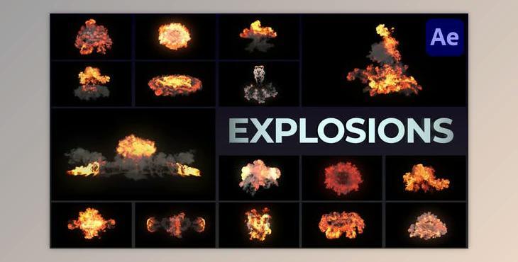 Real Explosions Effects for After Effects (Videohive 39722115) - AE Project