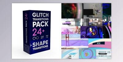 Glitch Transitions Pack 4K. (Videohive 34791925) - PR Project