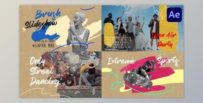 Brush Slideshow for After Effects (Videohive 38316889) - AE Project