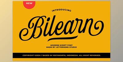 Bilearn Modern Script Creative Market - 289659799
