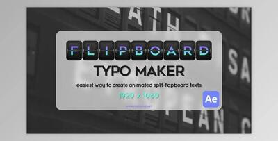 Flipboard Typo Maker (Videohive 52518818) - AE Project