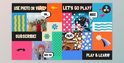 Kids Slideshow for DaVinci Resolve (Videohive 38553104)