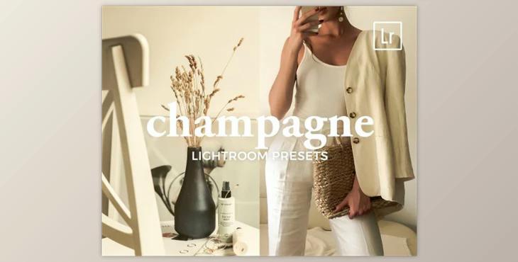 4 Lightroom Presets CHAMPAGNE By Graace Studio (Mob, Desk)