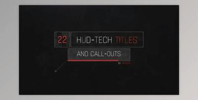 HUD Tech Titles & Call Outs (Videohive 23268195) - AE Project