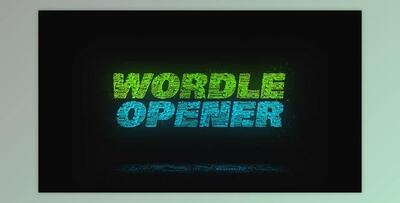 Wordle Opener (Videohive 21008923) - AE Project