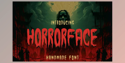 Horrorface - A Handmade Horror Font