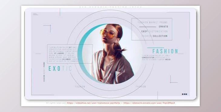 EXO. Dynamic Fashion Intro - AE Project Videohive 31426672