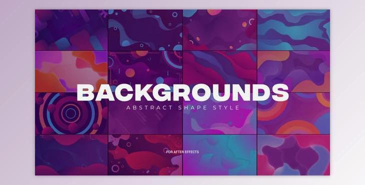 Abstract Shapes Backgrounds (Videohive 33756338) - AE Project