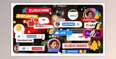 YouTube Subscribe (Videohive 32070882) - AE Project