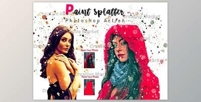 Paint Splatter Photoshop Action By Studio Retouch