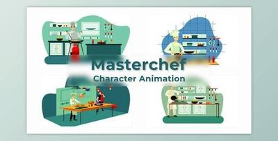 Masterchef Cooking Animation Scene 01 (Videohive 38195175) - AE Project