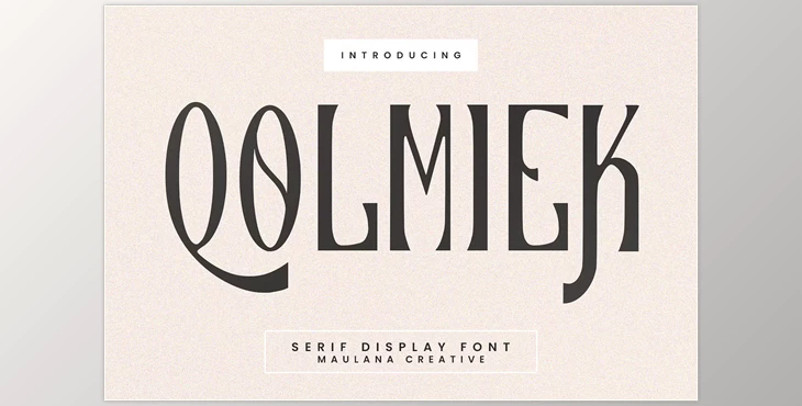 Qolmiek Serif Display Font