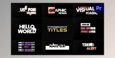 Typography Titles for Premiere Pro (Videohive 52531361)
