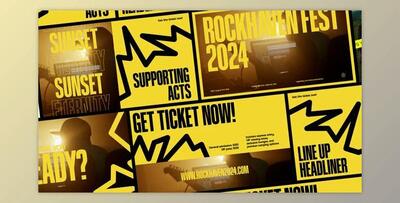 Rock Music Festival Promo After Effect Template (Videohive 53544282) - AE Project