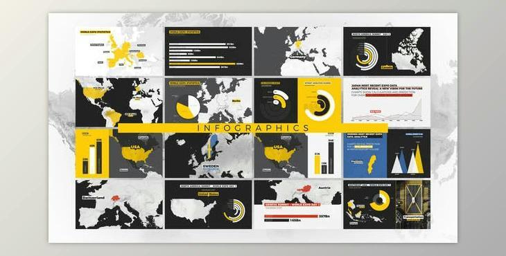 World Map Pro - Infographics (Videohive 43262335) - AE Project