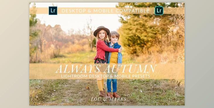 AUTUMN DESKTOP and MOBILE PRESETS By LOU&MARKS (Zip, DNG)