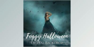 Jessica Drossin – Foggy Halloween Background Overlays