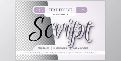 Script Editable Text Effect - 92006789
