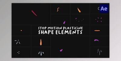 Stop Motion Plasticine Shape Elements for After Effects (Videohive 53578136) - AE Project