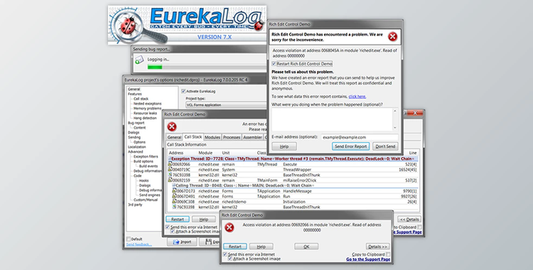 EurekaLog v7.13.1.0 Update 1 for Support Delphi 12 Athens + Patcher