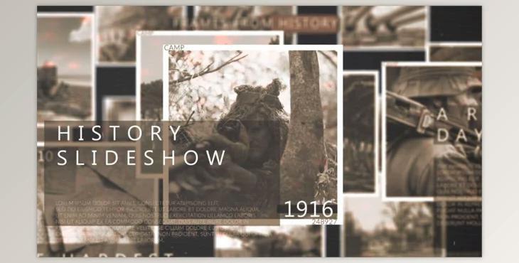 History Slideshow (Motionarray 851542) - AE Project