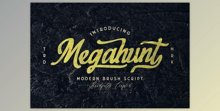 Megahunt – Brush Script Font 5039357