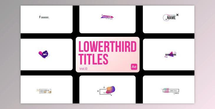 Lowerthird Titles 13 for After Effects (Videohive 45314856) - AE Project