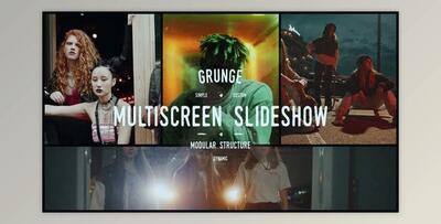 Grunge Grid Multiscreen Slideshow (Videohive 47177471) - AE Project