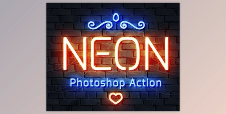 Neon Tube Photoshop Action GraphicRiver - 33830384