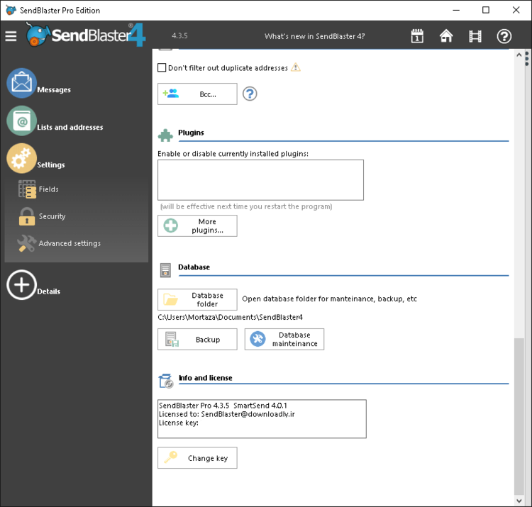 Sendblaster Pro Edition 4.4.2