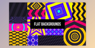 Flat Backgrounds (Videohive 34463188) - AE Project