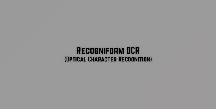 Recogniform OCR (Optical Character Recognition) SDK for Delphi + CRACK