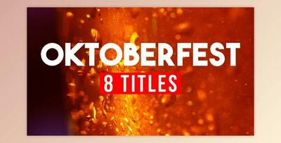 8 Oktoberfest Beer Titles (Videohive 39744288) - AE Project