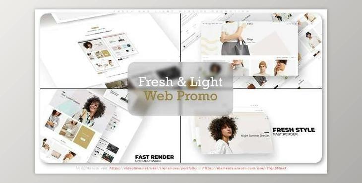 Fresh and Light Website Promotion (Videohive 34191930) - AE Project