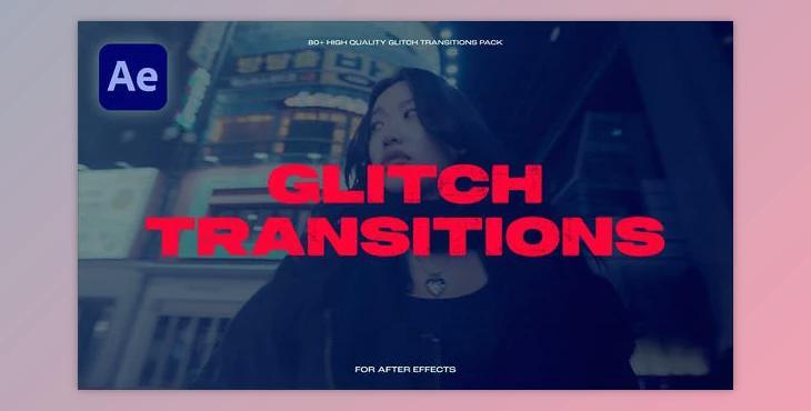 Glitch Transitions (Videohive 51968749) - AE Project