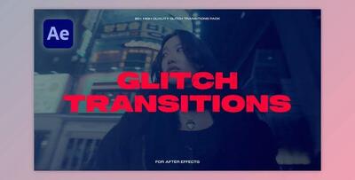 Glitch Transitions (Videohive 51968749) - AE Project