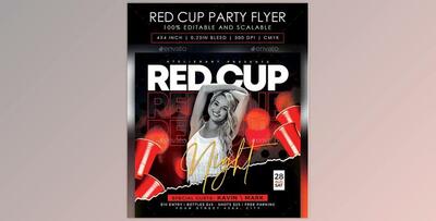 Red Cup Party Flyer GraphicRiver-28430298