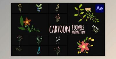 Cartoon Flowers Animations for After Effects (Videohive 45587706) - AE Project