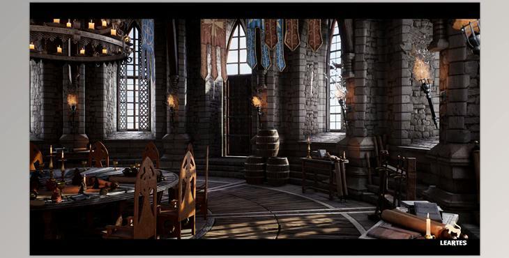 Unreal Engine Asset - Medieval Castle Interior + ULAT v5.3