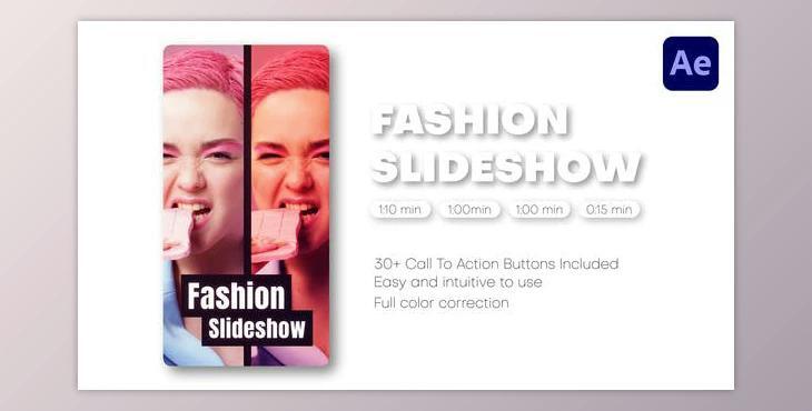 Fashion Slideshow – Instagram Reels, TikTok Post, Short Stories (Videohive 40658546) - AE Project