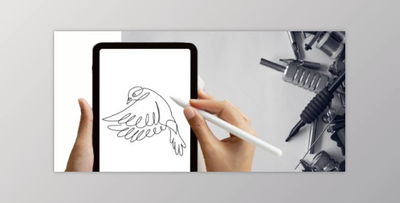 One-Line Art Tattoo Design: Design your own minimalist tattoo design in Procreate