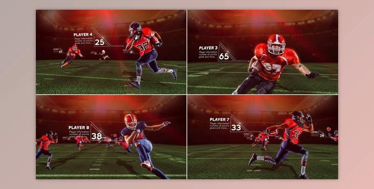 American Football Starting Lineup (Videohive 25543882) - AE Project