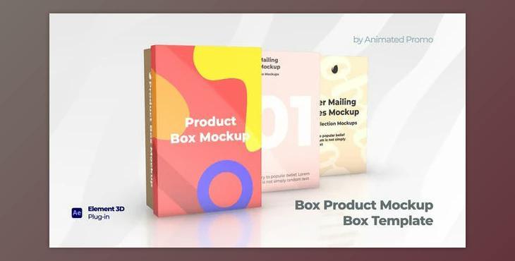 Box Product Mockup - Shoes Box Template (Videohive 33273846) - AE Project