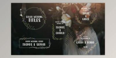 Color Wedding Titles (Videohive 33959571)