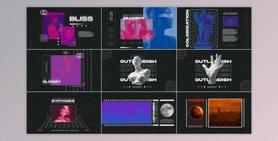 Gradient Synthwave Opener (Videohive 37275515) - AE Project